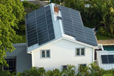 Residential Solar Panel Installation Site